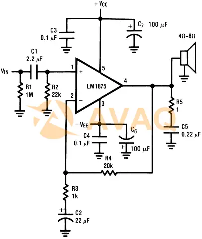LM1875 circuit