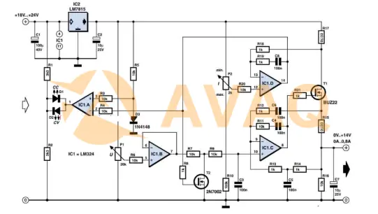 LM7815 Power Supply Circuit